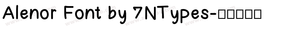 Alenor Font by 7NTypes字体转换